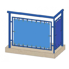 Balkonbespannung nach Ma&szlig;