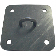 Ankerplatte f&uuml;r Sonnensegel - eckig 160mm