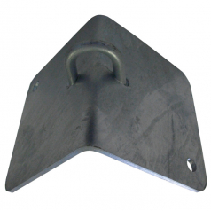 Ankerplatte f&uuml;r Sonnensegel - Au&szlig;eneck 150mm x 160mm