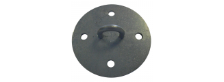 Ankerplatte f&uuml;r Sonnensegel - rund 160mm